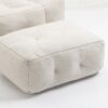 Fluffy Bean Bag Chair, Comfortable Bean Bag For Adults And Children, Super Soft Lazy Sofa Chair With Memory Foam And Ottoman, Indoor Modern Focus Bean Bag Chair For Living Room, Bedroom, Apartment - White - Image 18