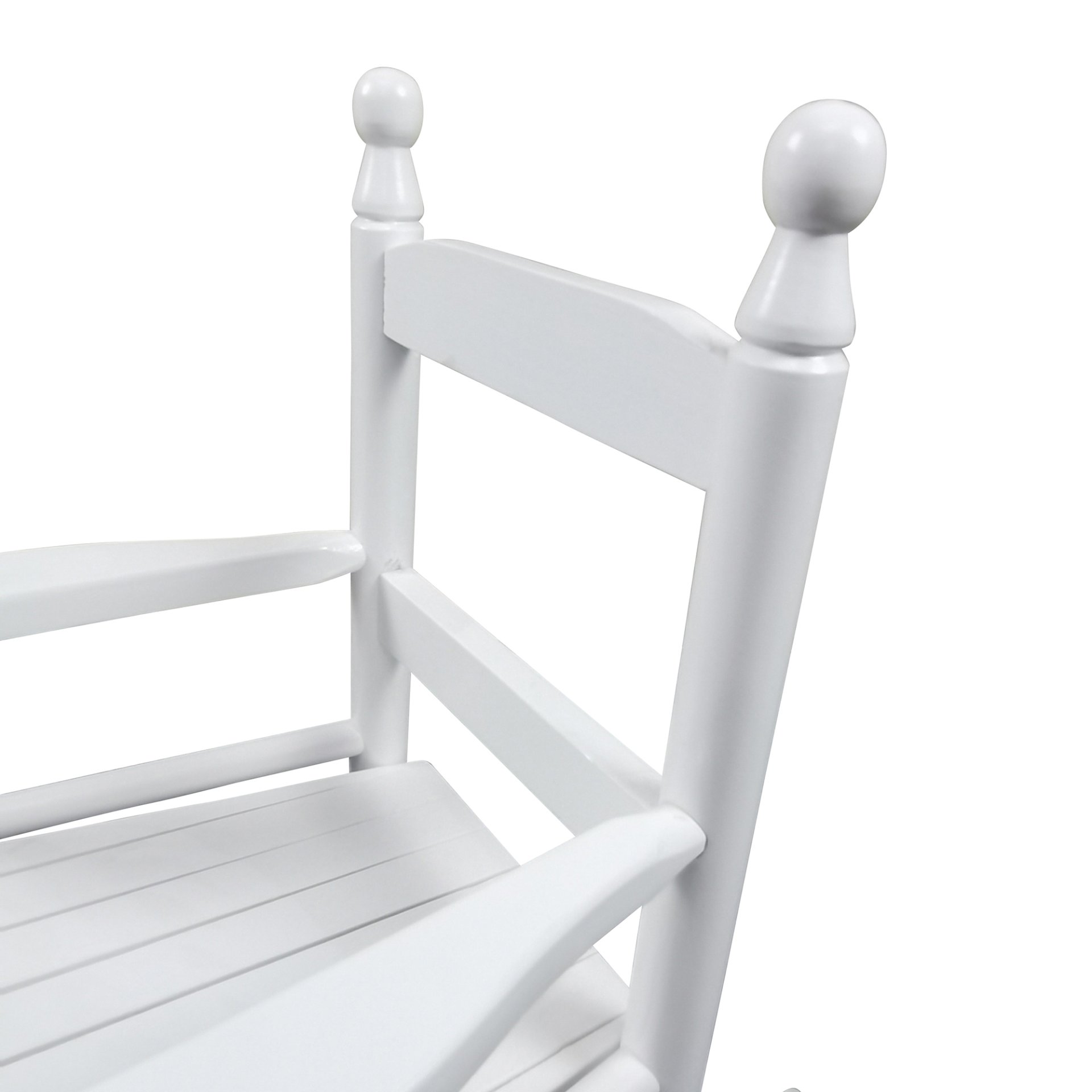 Children's Rocking Chair Indoor Or Outdoor, Suitable For Kids, Durable - White - Image 7