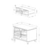 Brenda - 5 Piece Queen Bedroom Set With LED Lighting And Upholstery - Gray - Image 13