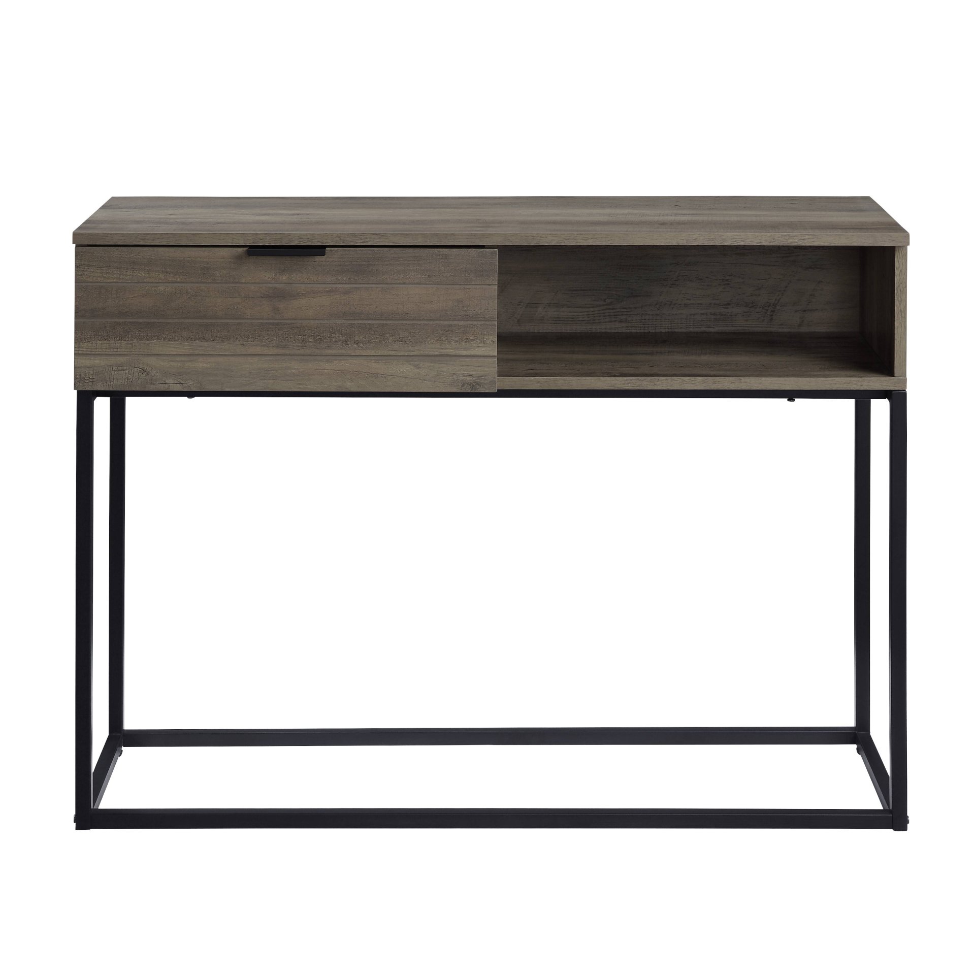 Galeno - Legs Writing Desk - Rustic Oak / Black - Image 9