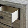 Lyndon - Weathered Grain Nightstand - Gray - Image 4