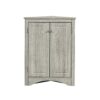 Triangle Bathroom Storage Cabinet With Adjustable Shelves, Freestanding Floor Cabinet For Home Kitchen - Oak - Image 19