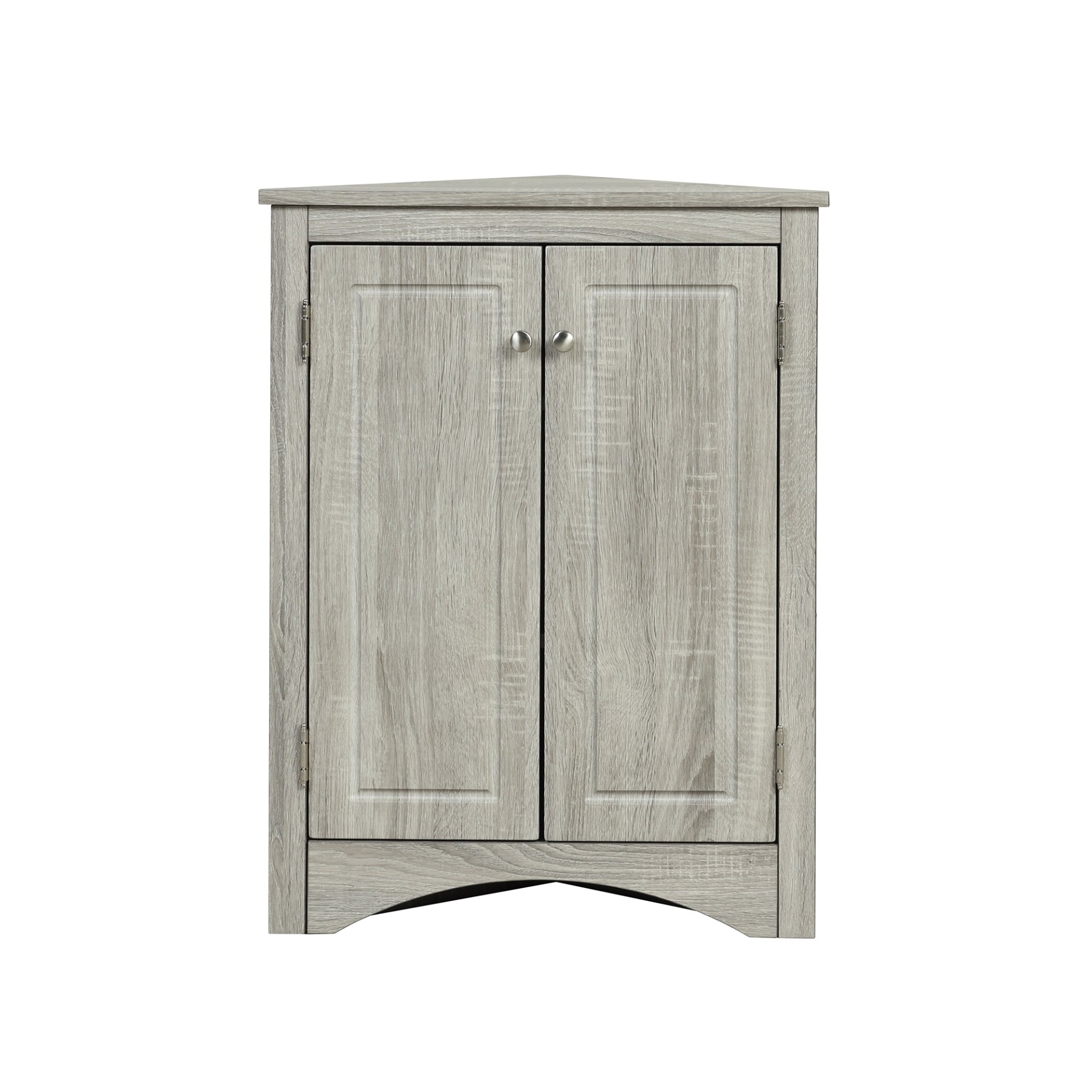 Triangle Bathroom Storage Cabinet With Adjustable Shelves, Freestanding Floor Cabinet For Home Kitchen - Oak - Image 19