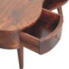 Wooden Wave Coffee Table - Walnut - Image 6