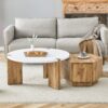 Fashionable Versatile Coffee Table Set - White / Wood - Image 5