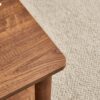 Modern 2 Tier Coffee Table For Living Room Furniture, Rectangular Center Table With Open Storage Shelf, Rounded Rubberwood Legs, Stable And Durable - Walnut - Image 19