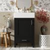 Bathroom Vanity With Sink, Frame And Drawer - Black - Image 4