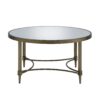 Aditya - Mirrored Antique Brass Coffee Table - Antique Brass - Image 8