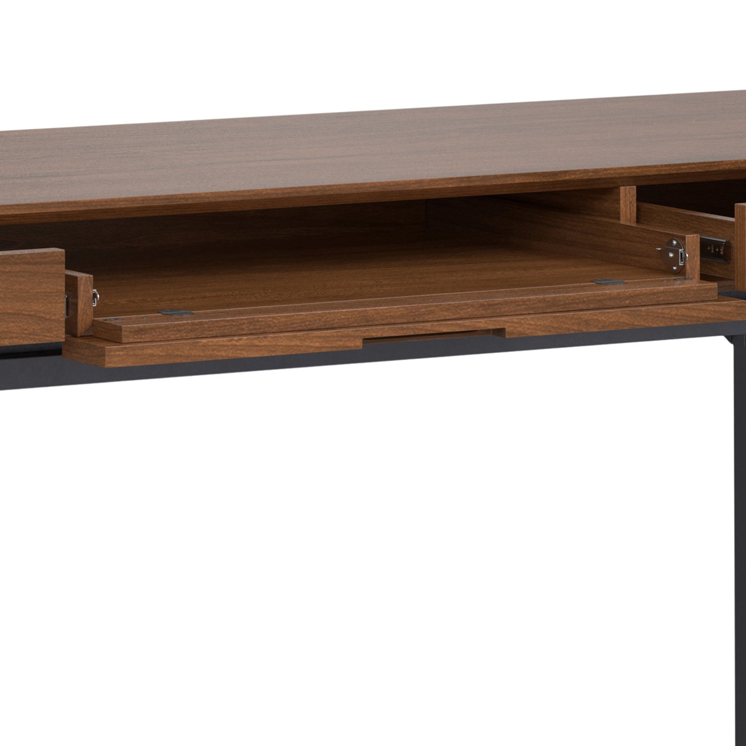 Banting - Mid Century Wide Desk - Walnut Veneer - Image 6