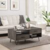 Modern Hairpin Leg Coffee Table - Slate Gray - Image 5