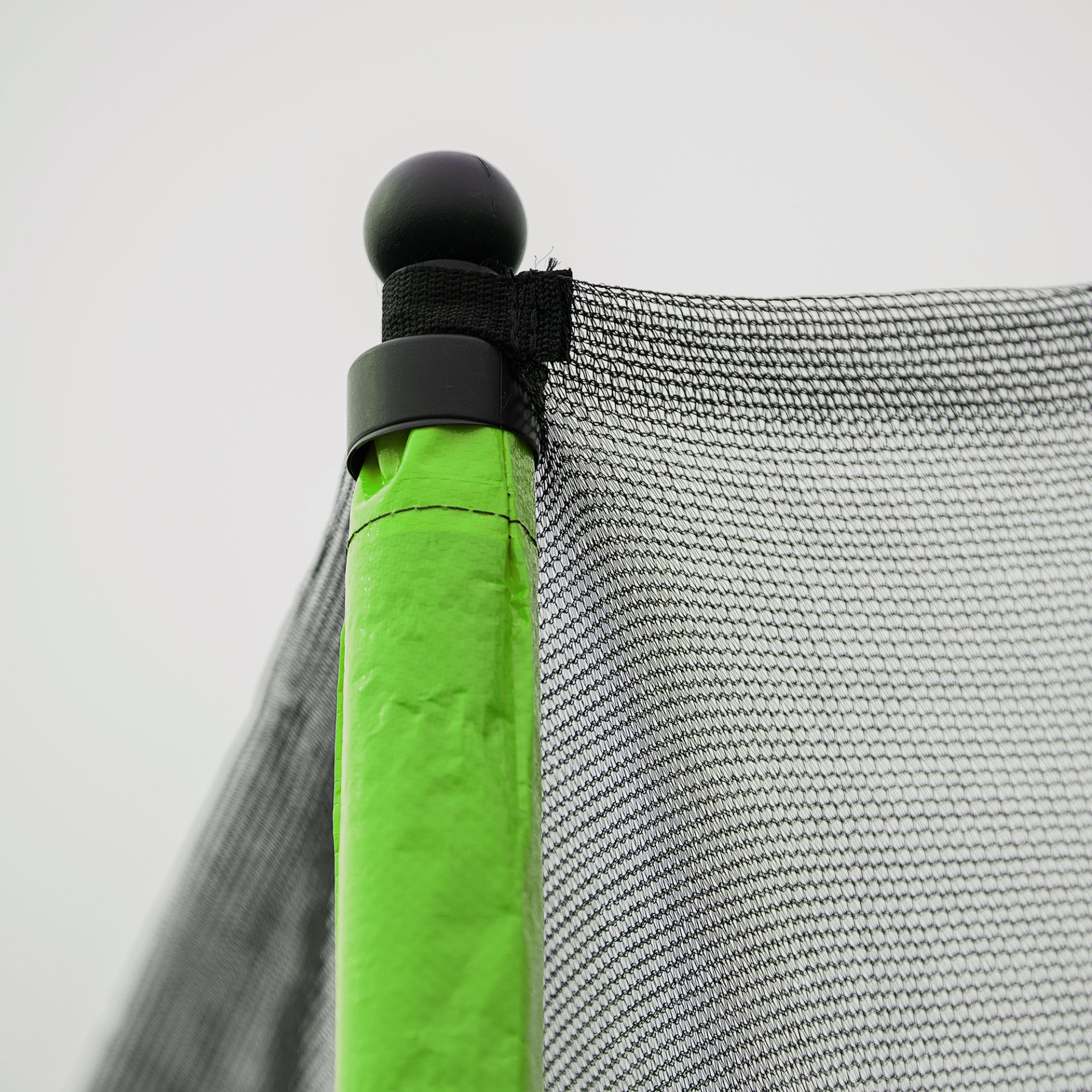 15Ft Trampoline With Basketball Hoop Inflator And Ladder (Inner Safety Enclosure) - Green - Image 12