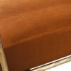 Aerin - Hammered Brass Upholstered Accent Arm Chair - Burnt Orange - Image 4
