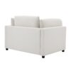 Wide Modern Oversized Armchair With Ottoman Stool, Single Sofa With Lumbar Support, Accent Chair, Reading Chair For Bedroom, Living Room - Cream - Image 13