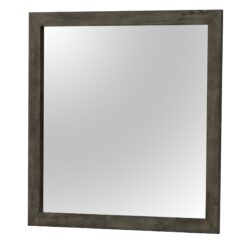 Chic Transitional Wall Mirror - Gray