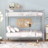 Full Over Full Metal Bunk Bed - Sliver - Image 11