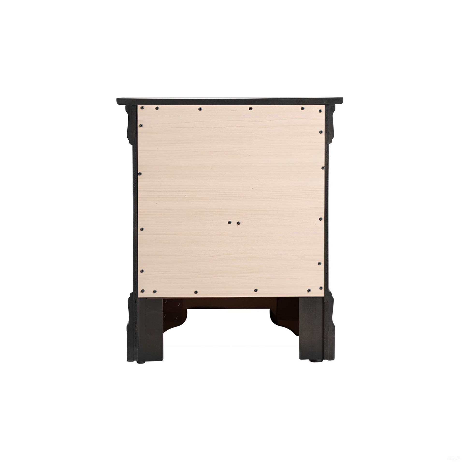Louis Phillipe - Elegant Nightstand - Black - Image 5