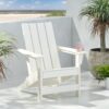 Enigmara - Outdoor High Density Resin Adirondack Chair - White - Image 9