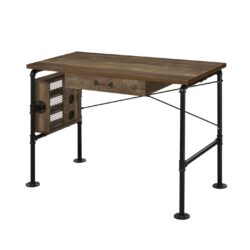 Endang - Writing Desk - Weathered Oak / Black
