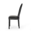 French Country Dining Chair (Set of 2) With Cane Backrest - Black - Image 9