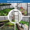 6X8 Ft Polycarbonate Greenhouse Raised Base And Anchor Aluminum Heavy Duty Walk-In Greenhouses For Outdoor Backyard In All Season - Black - Image 5
