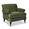 Alana Lawson - Accent Arm Chair Casters - Olive Green - Image 9