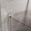 Pivot Shower Door, 1 / 4" Thick Tempered Glass, Semi Frameless Design - Chrome Finish - Image 5