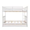 Full Over Full Bunk Bed With Ladders And 2 Storage Drawers - White - Image 15
