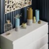 6 Drawer Double Dresser For Bedroom Living Room Hallway - White - Image 14