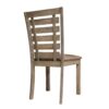 Dining Chairs Modern Farmhouse Rustic Look Distressed Design Ladderback Solid Wood (Set of 2) - Grayish Brown - Image 8