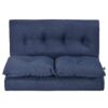 Floor Couch And Sofa Folding Chaise Lounge - Navy Blue - Image 11