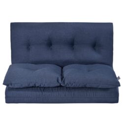 Floor Couch And Sofa Folding Chaise Lounge - Navy Blue