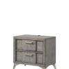 2 Drawer Night Bookmatched Veneers - Gray - Image 2