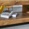 Modern Minimalist Rectangular Coffee Table Measuring Embodies The Simple Charm Of Mid Century Aesthetics, Adding A Touch Of Elegance To Your Living Room - Natural Wood - Image 16