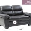 Marta - Loveseat - Black - Image 5