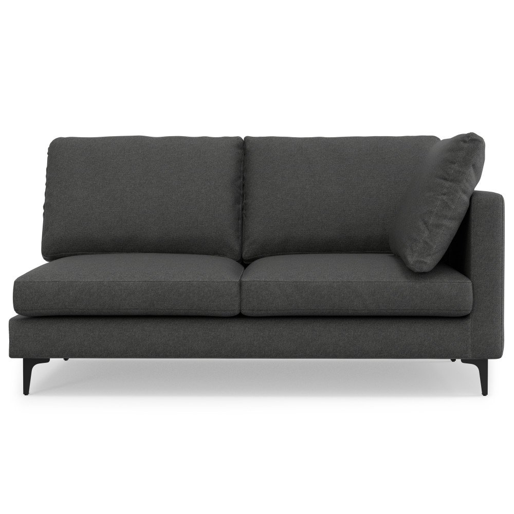 Ava - Mid Century Corner Sectional Sofa - Gray - Image 2