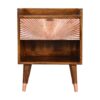 Manila - Copper 1 Drawer Nightstand - Chestnut - Image 11