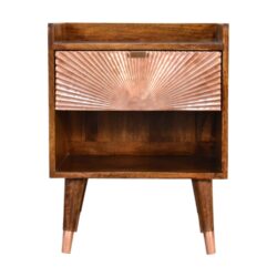 Manila - Copper 1 Drawer Nightstand - Chestnut