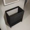 30 Inches Modern Freestanding Bathroom Vanity With 2 Doors (Excluding Sink) - Dark Oak - Image 7