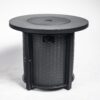 30" Propane Round Fire Table 40000Btu Propane Fire Pit Table - Black - Image 6