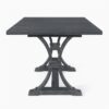 Devingo - Extendable Dining Table Rustic Style - Gray - Image 8