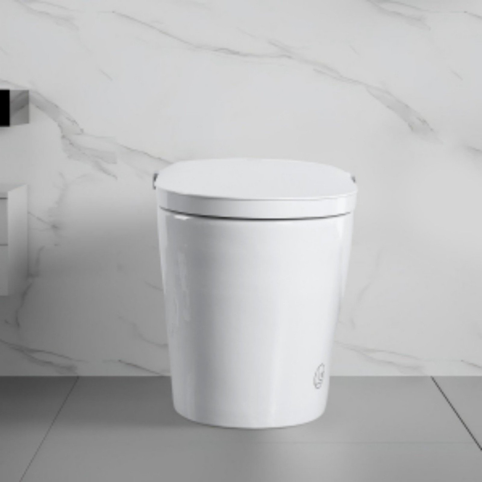 Tankless Smart Toilet With Bidet Built In, 1 Piece, Auto Flush, Auto Open / Close, Heated Seat, Bubble Wash, Warm Water And Dry, Adjustable Temp, Remote Control Side Know - White - Image 4