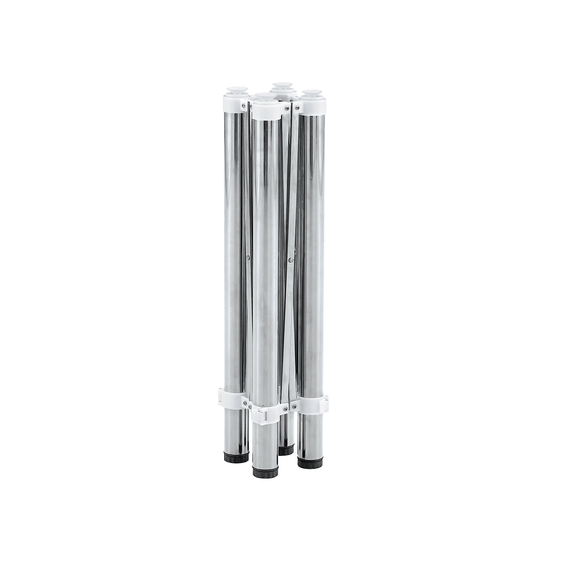 Simple Silver Stainless Steel Folding Table Frame Multifunctional Space Saving Design.Separate Folding Table Legs That Can Be Paired With Various Sizes And Styles Of Tabletops - Silver - Image 18