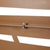Outdoor & Indoor Metal Privacy Screen 76" H×48" W, Freestanding Decorative Screen For Deck Balcony Patio - Brown - Image 9