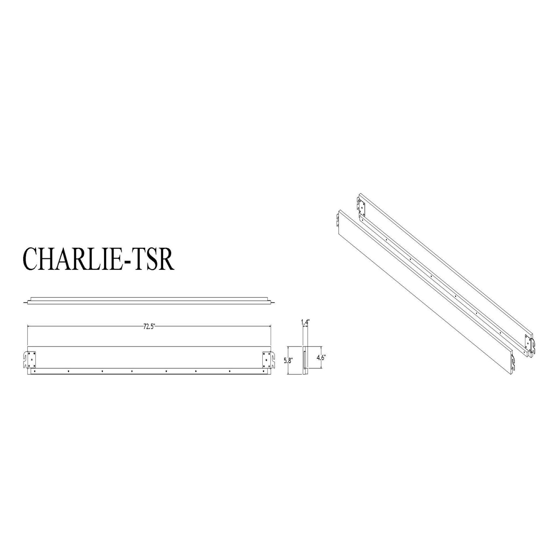 Charlston - Twin Bed With LED, Sleigh Bed - Blue - Image 3