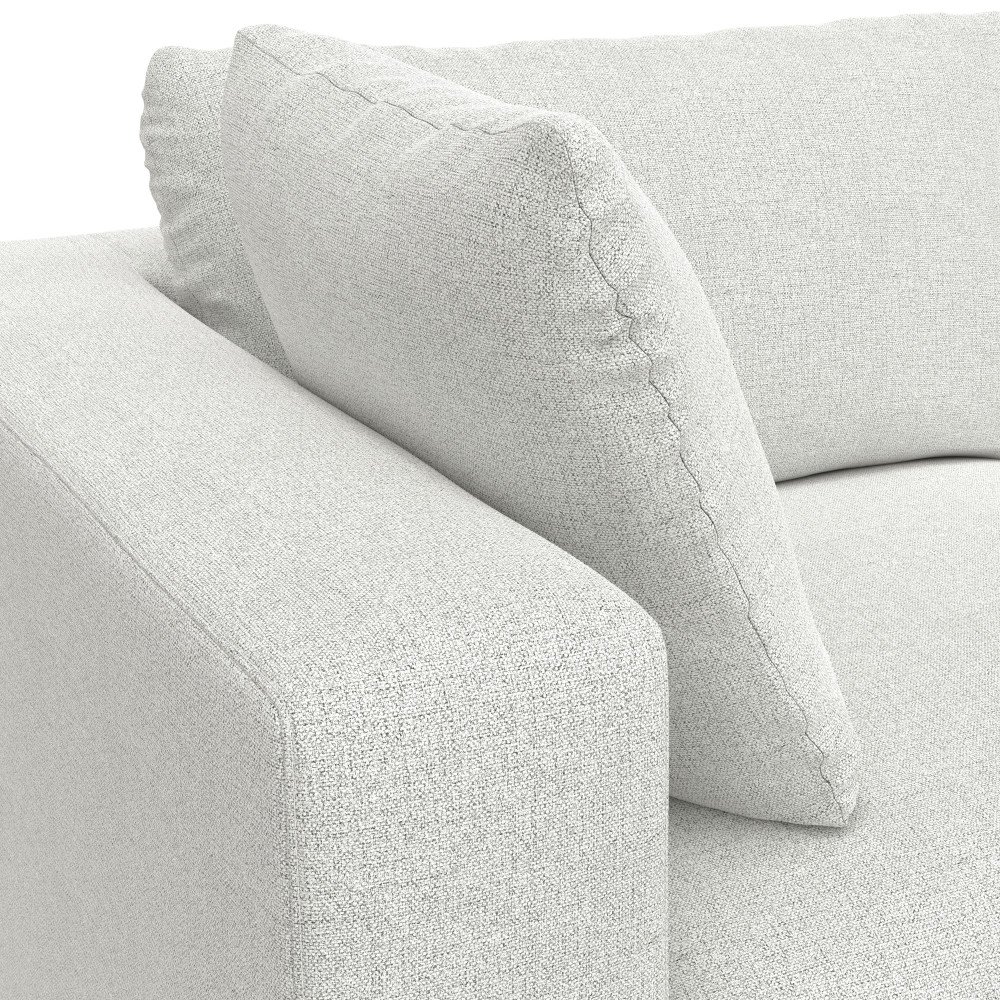 Jasmine - 3 Seater Sofa And Ottoman - Gray - Image 2