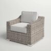 Patio Chair With Cushions Durable Construction - Gray Mix - Image 10