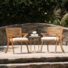 Dining Chair With Water Resistant Cushion - Teak - Image 10