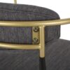 Barstools (Set of 2), Counter Height Upholstered Bar Stools With Backs And Iron Legs For Kitchen Island Fabric Seating 260Lbs Weight Capacity - Gray - Image 12