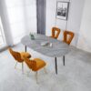 Extensible Table, Dining Table, Office Table, Coffee Table, Metal Leg - Gray - Image 8