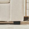 Oversized Chaise Lounge Chair With Ottoman And Storage, Comfy Corduroy Recliner - Beige - Image 12